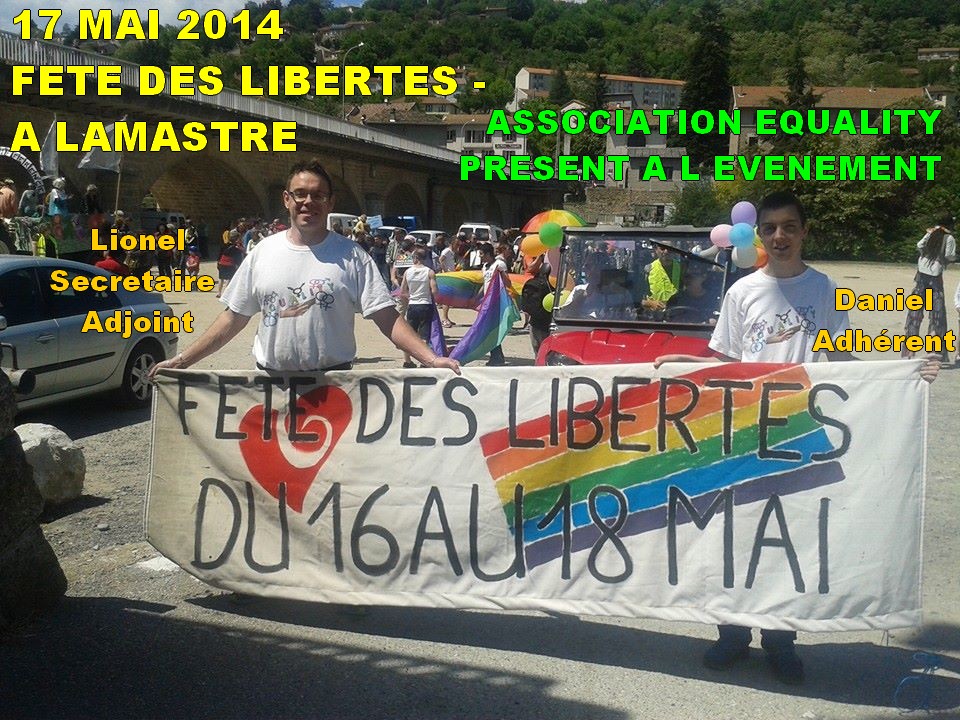 Equality present a lamastre le 17 mai 2014